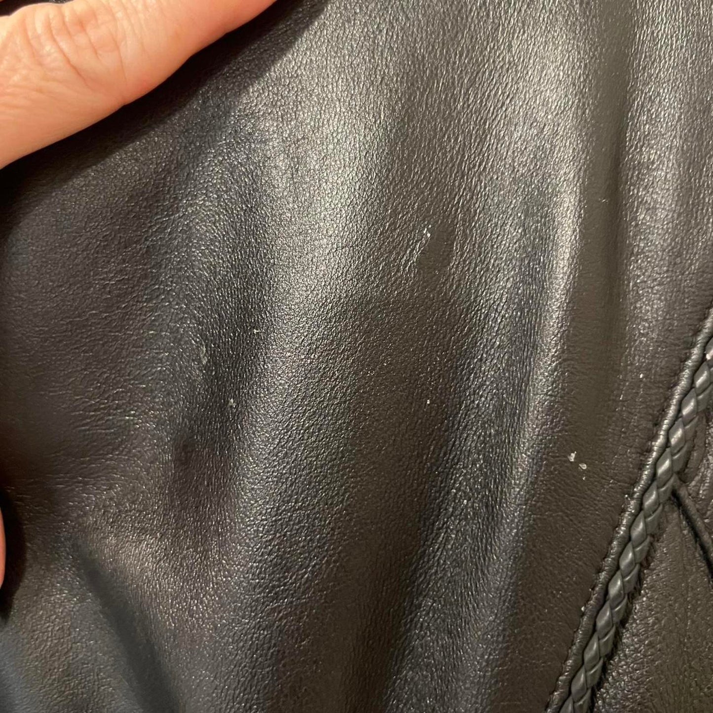 Vintage Genuine Leather Moto Jacket