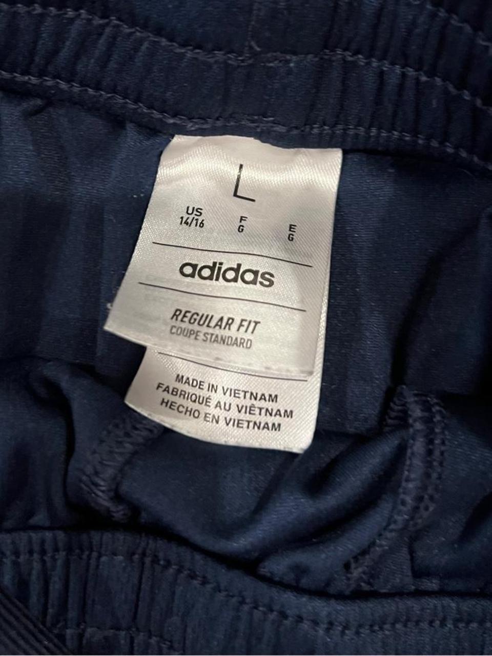 Y2K Adidas Navy 3-Stripe Athletic Shorts Athleisure XS/S
