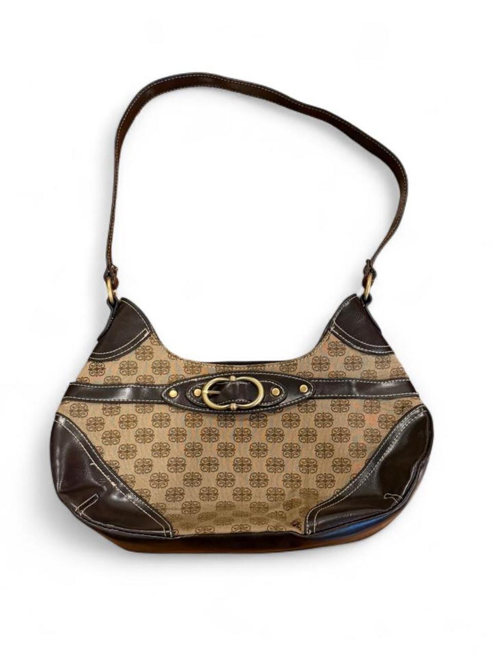 Vintage Y2K Monogram Brown Shoulder Bag