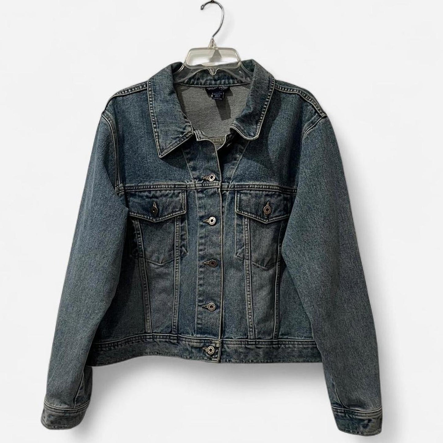 Vintage 90’s Denim Jacket Oversized Light Wash Trucker