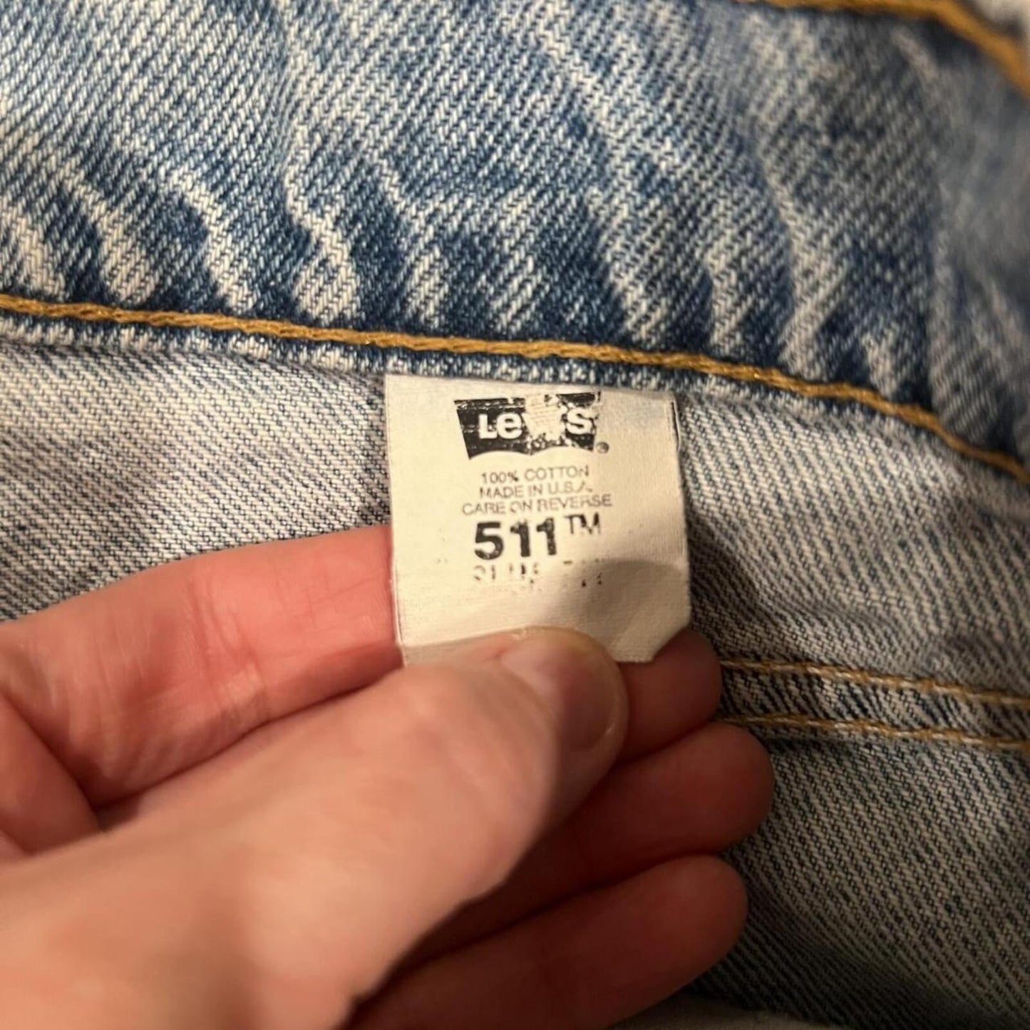 Vintage Y2K Levi’s 511 denim mini skirt USA made