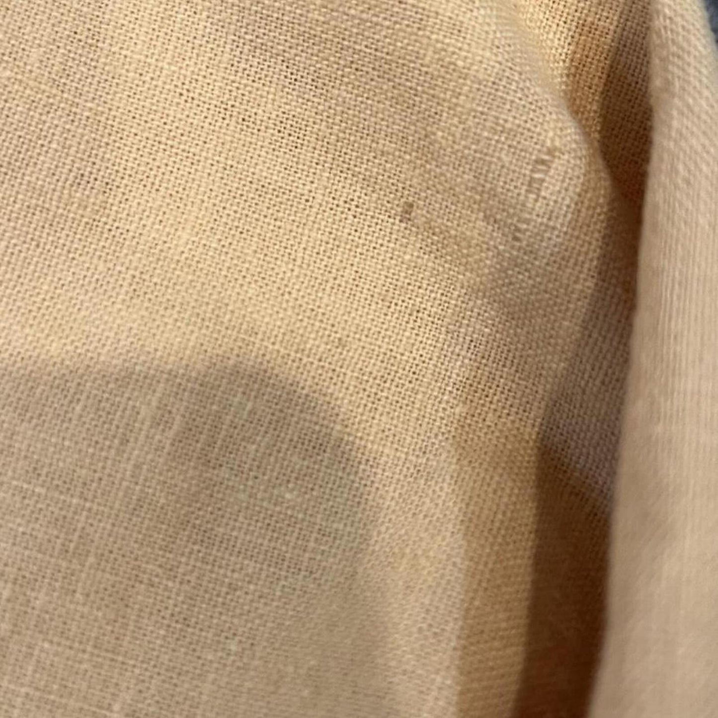 Vintage Butter Yellow Linen Blend Minimal Jacket
