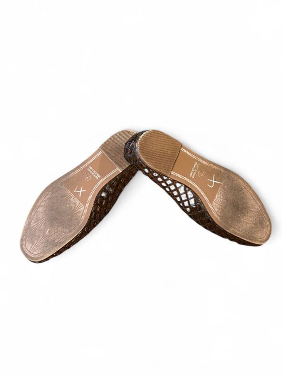 GAP Brown Jelly Mesh Flats Size 7 | Fisherman Ballet Flats Y2K