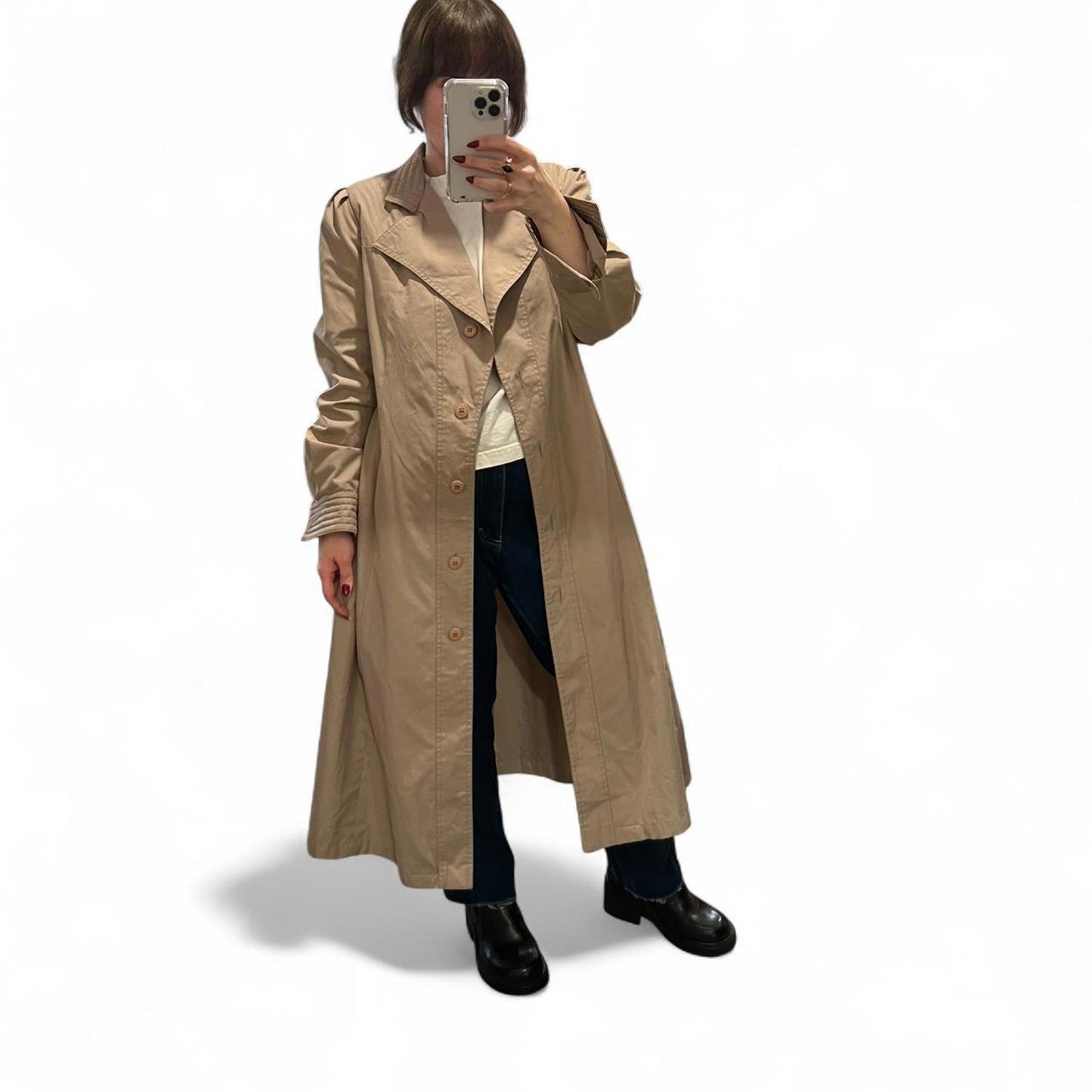 Vintage Tan Trench Coat
