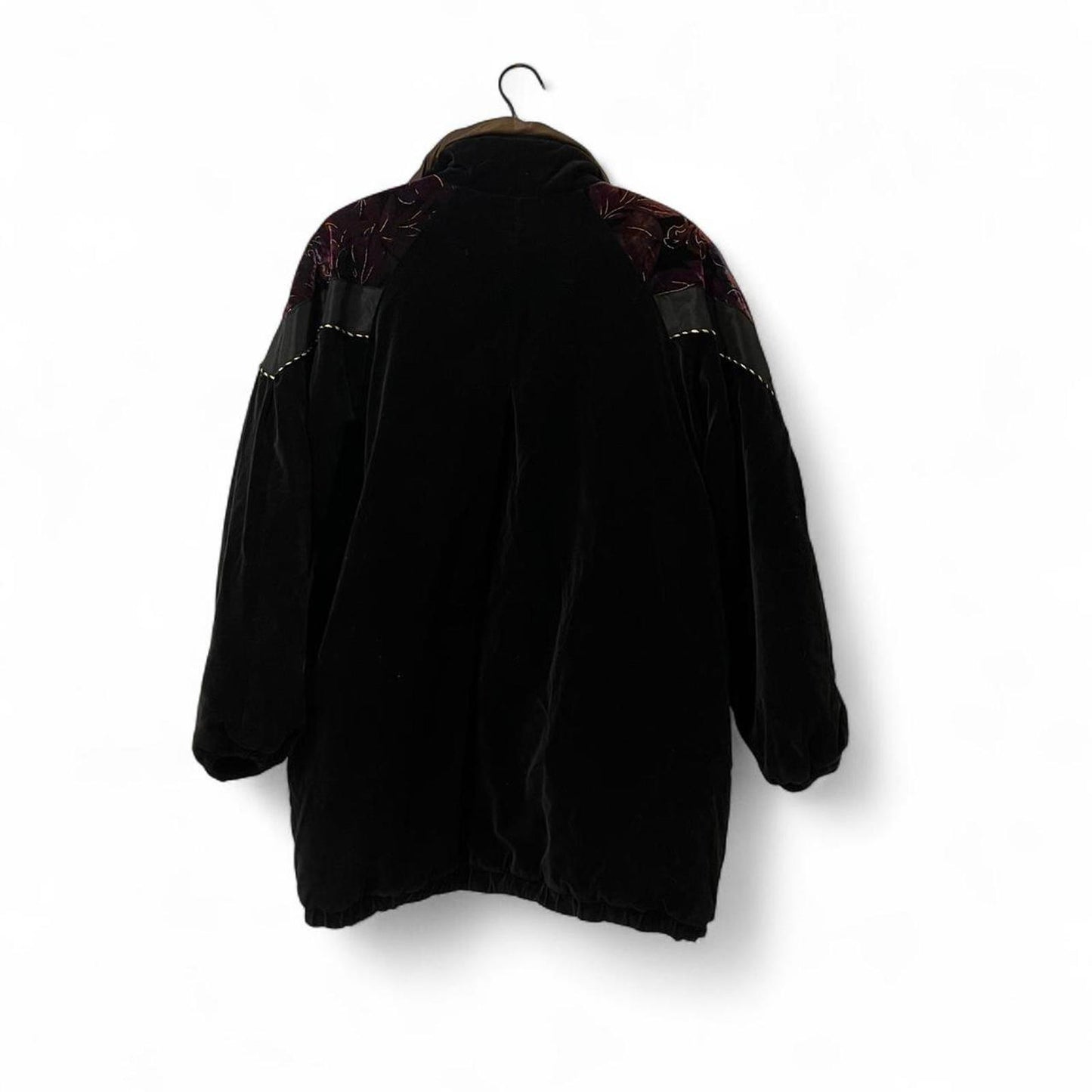 Vintage 90s Velvet Puffer Jacket