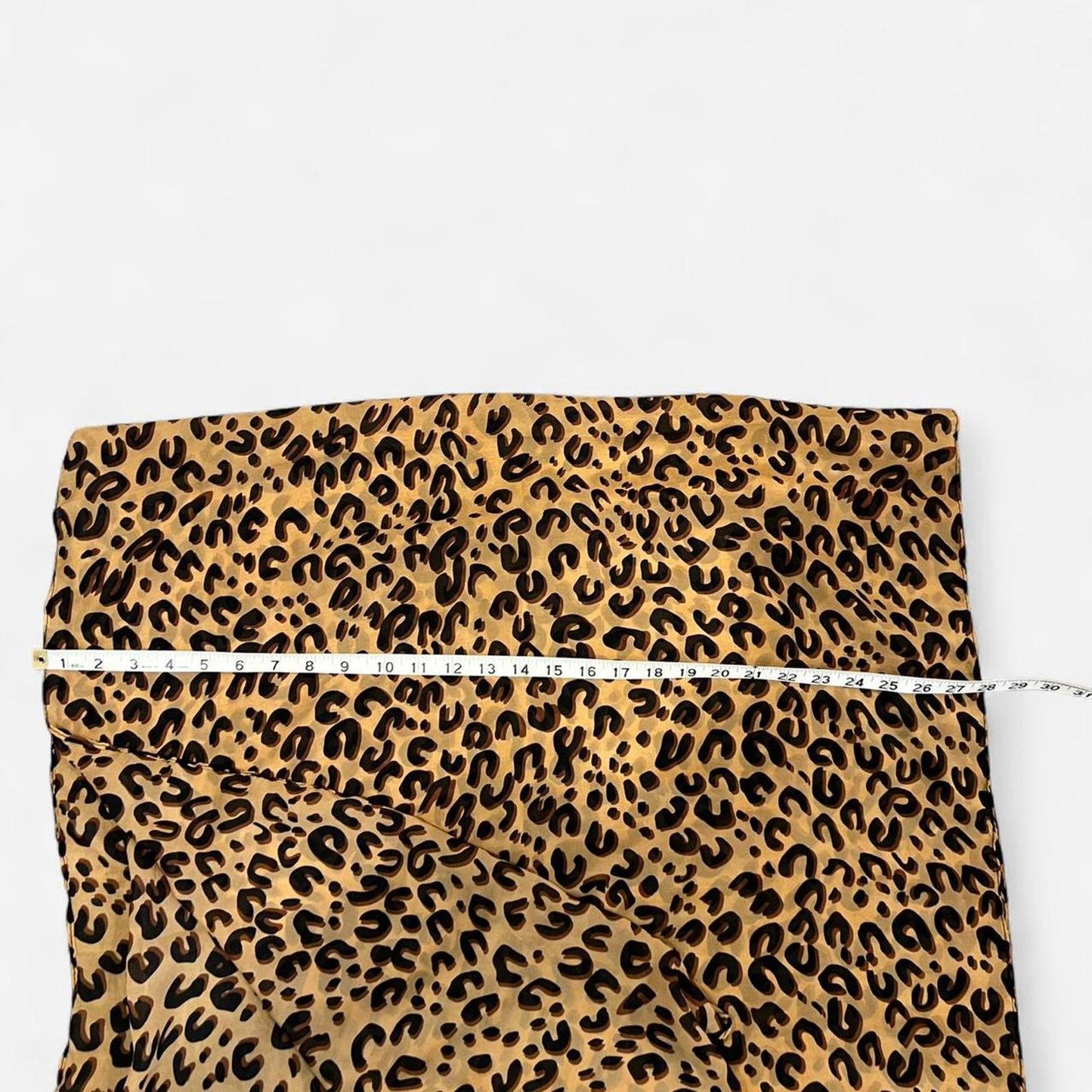 Vintage Leopard Print Silk Scarf