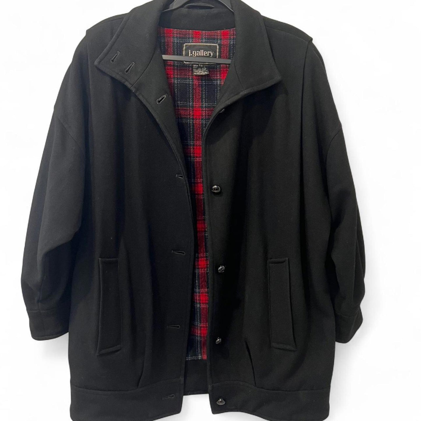 Vintage Black Wool Coat