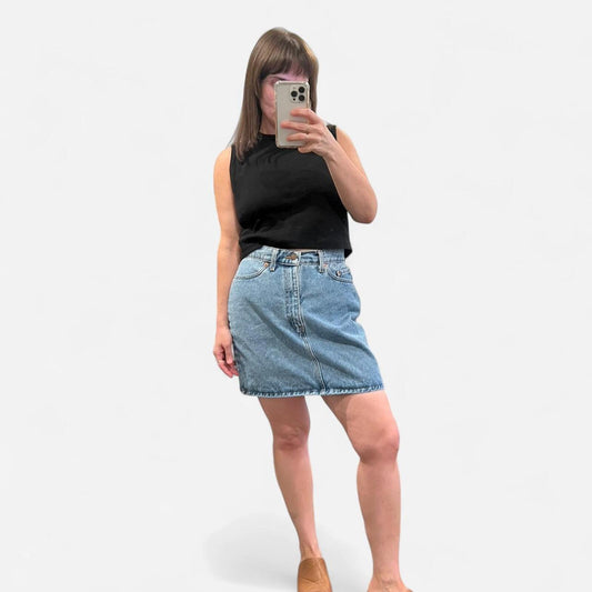 Vintage Y2K Levi’s 511 denim mini skirt USA made