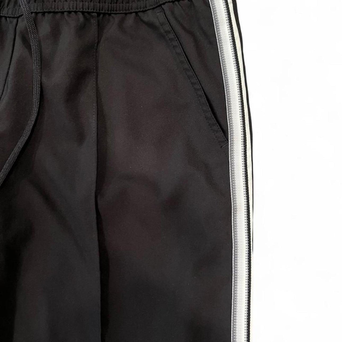Y2K Side Stripe Track Pants Cropped Athletic Lounge Pants Size M