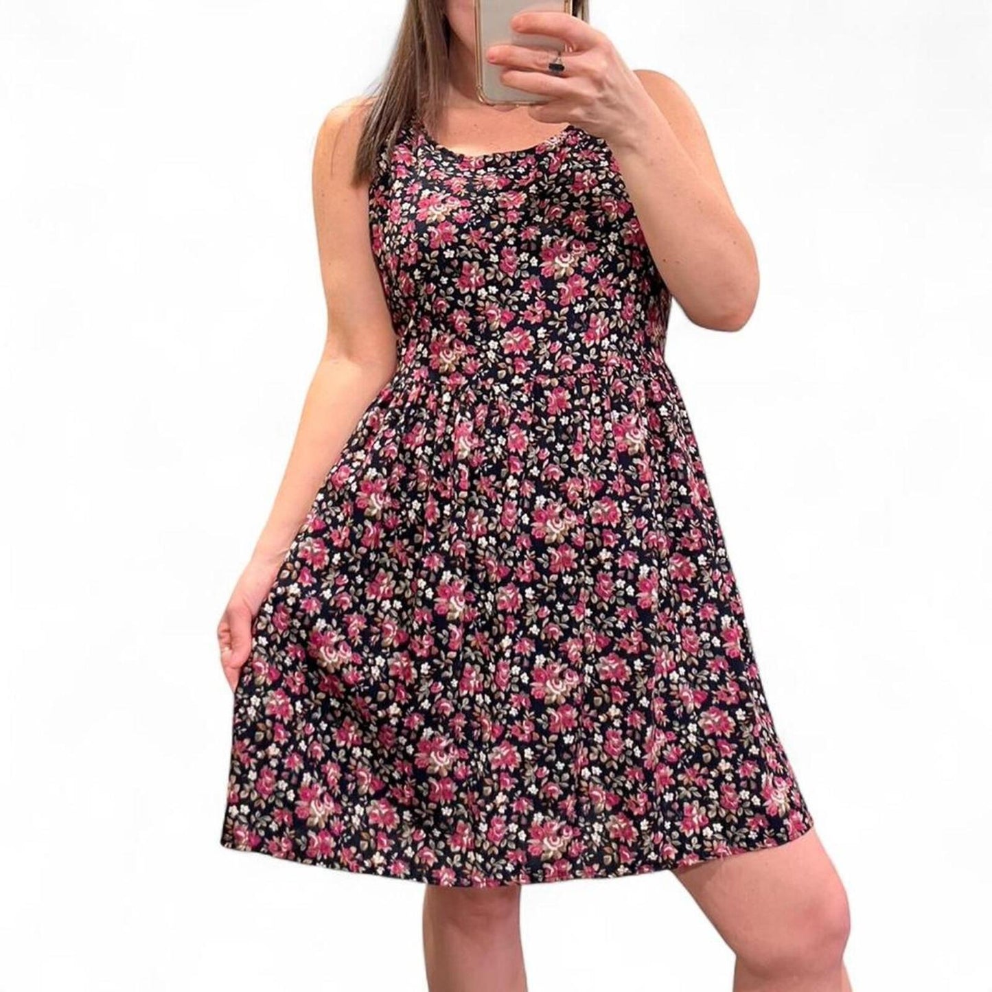 Vintage 90s Floral Babydoll Dress