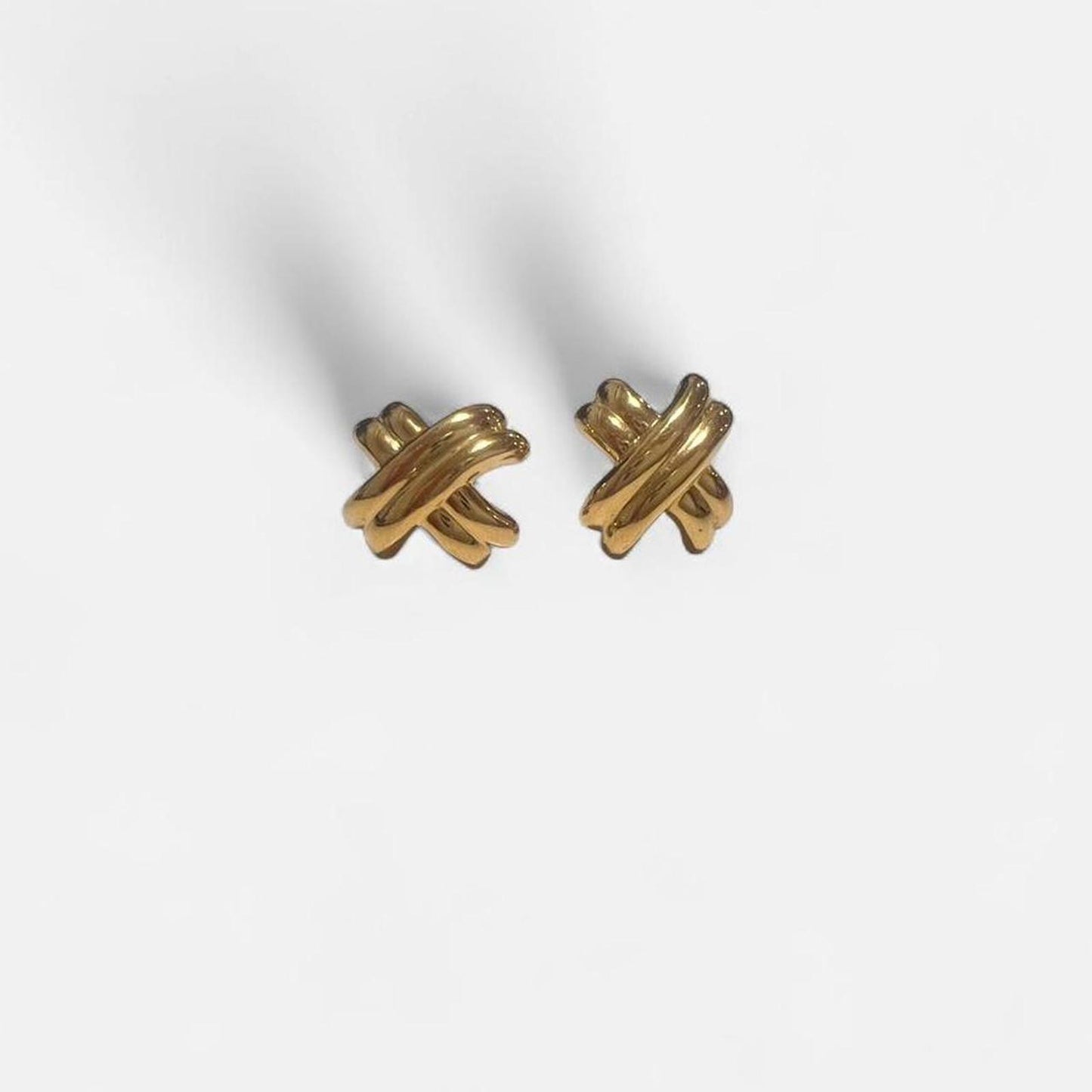 Vintage Gold Knot Earrings