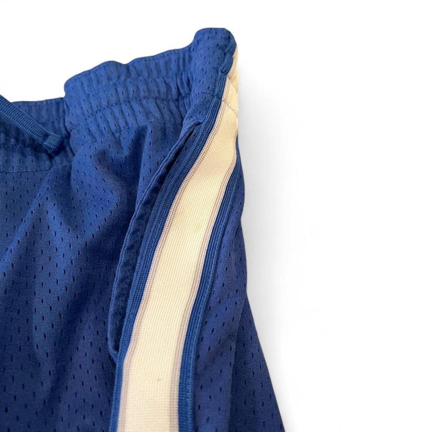 Y2K Blue Mesh Cropped Track Pants