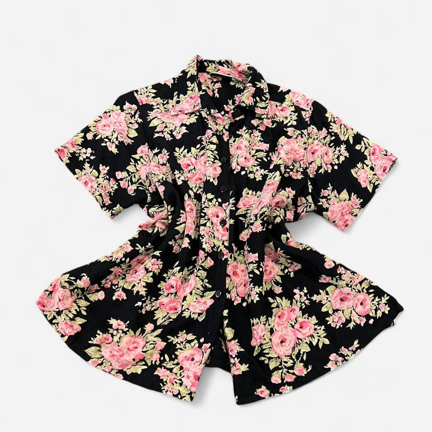 Vintage 90’s Floral Button Up Blouse