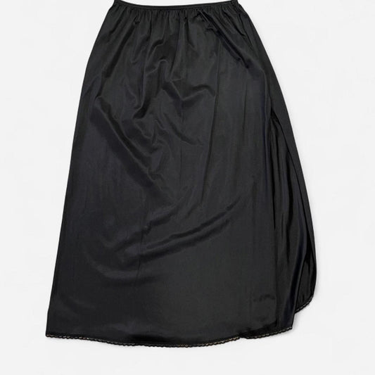 Vintage Black Slip Skirt