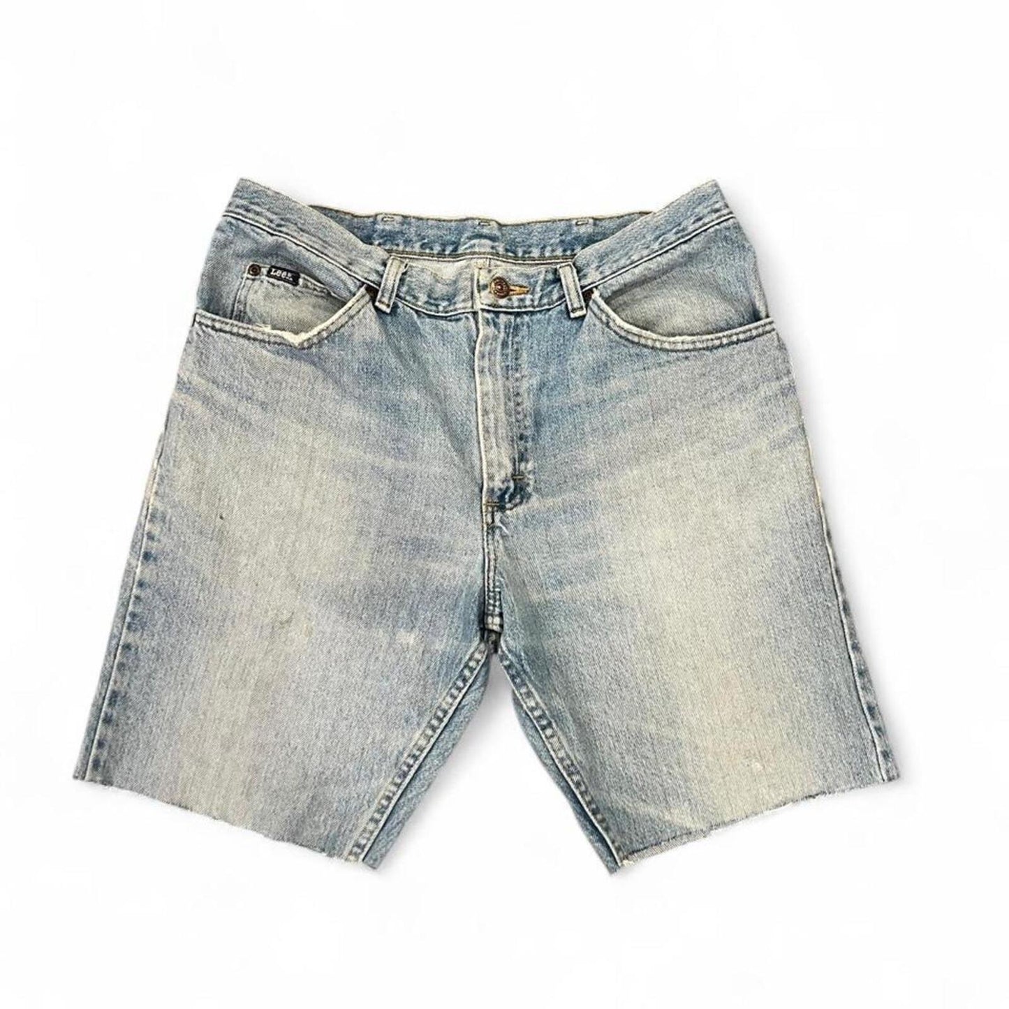 Vintage Lee Cutoff Jorts Light Wash Denim Shorts Baggy Skater Y2K