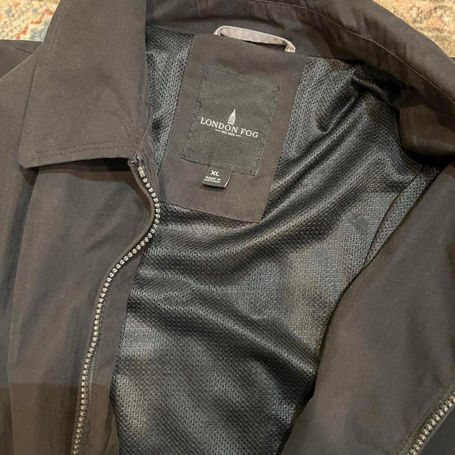 Vintage London Fog Black Lightweight Jacket