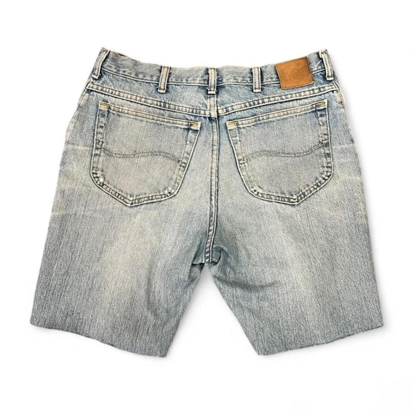 Vintage Lee Cutoff Jorts Light Wash Denim Shorts Baggy Skater Y2K