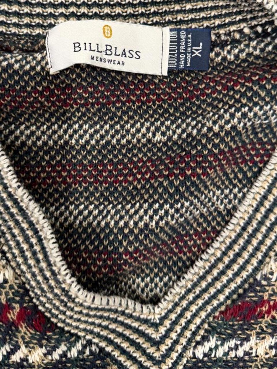 Vintage Bill Blass 90s Oversized V-Neck Sweater