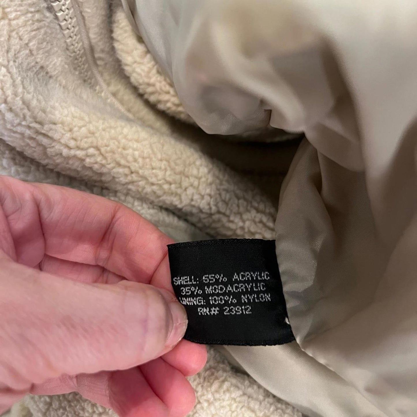 Vintage Y2K Oversized Beige Fleece