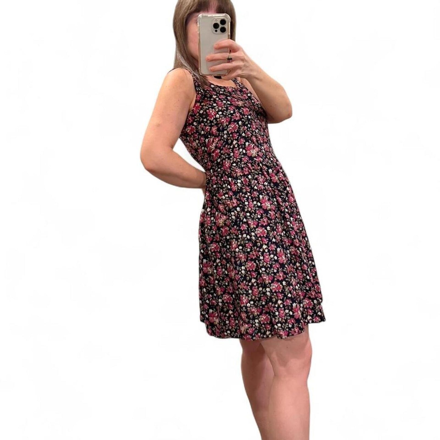 Vintage 90s Floral Babydoll Dress