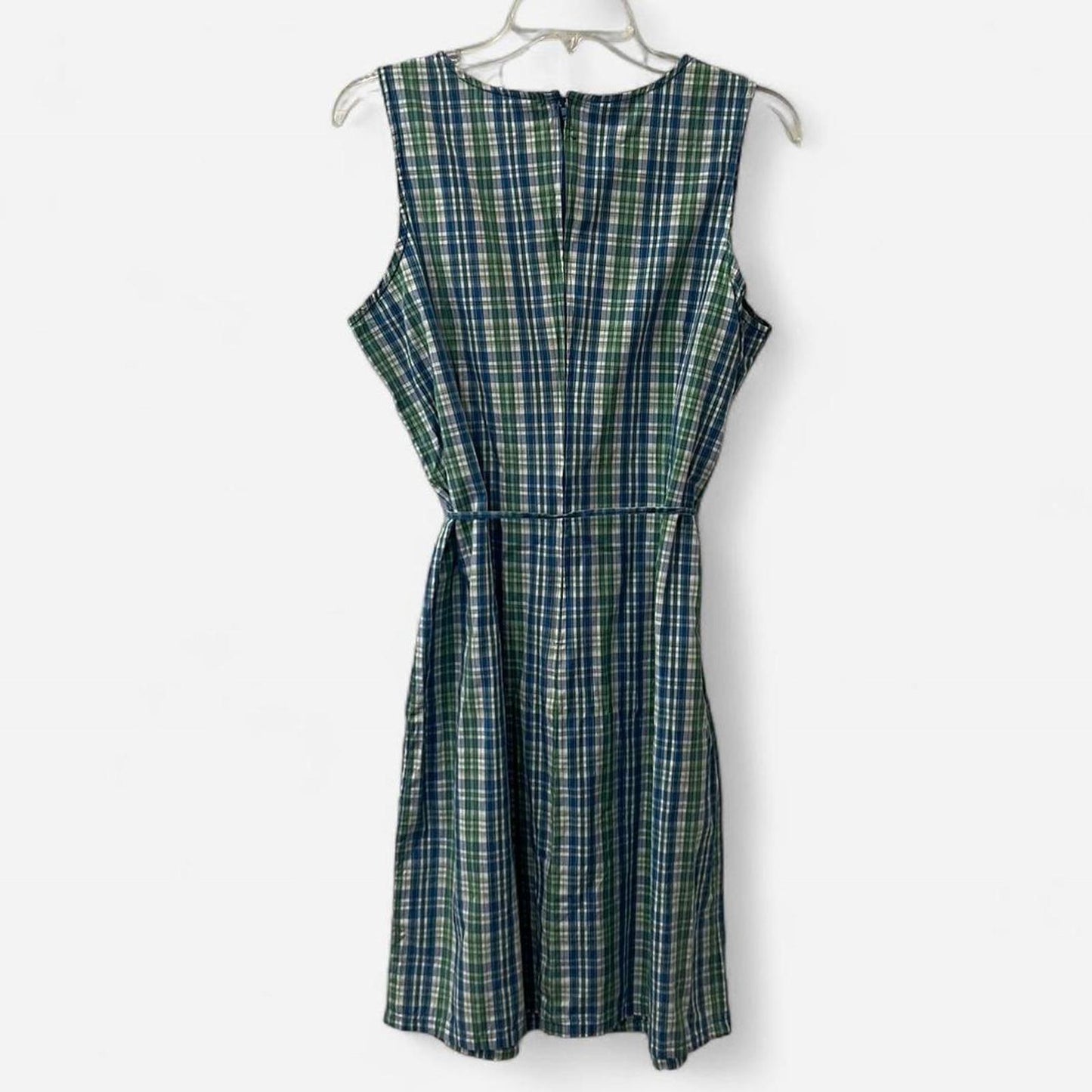 Vintage 90s Cotton Plaid Shift Dress