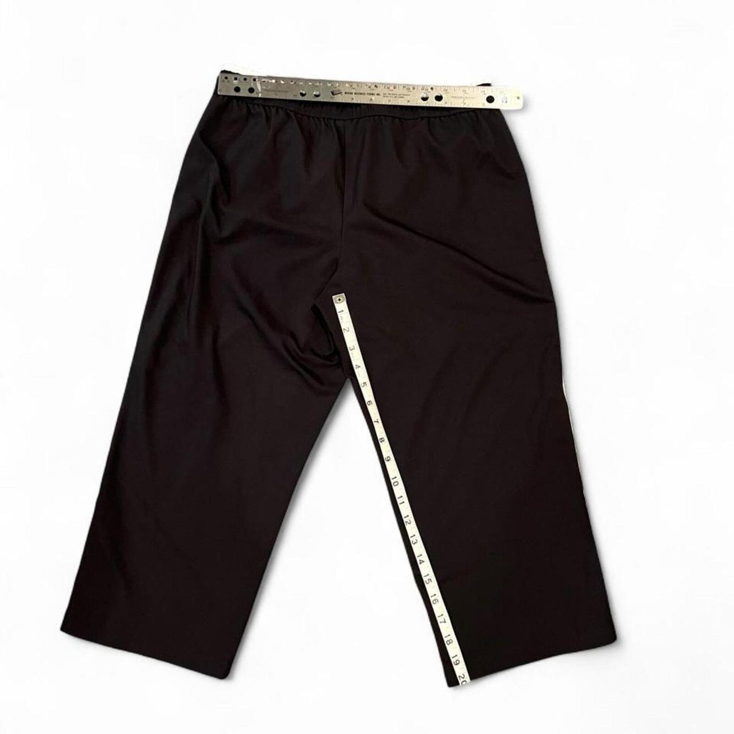 Y2K Side Stripe Track Pants Cropped Athletic Lounge Pants Size M