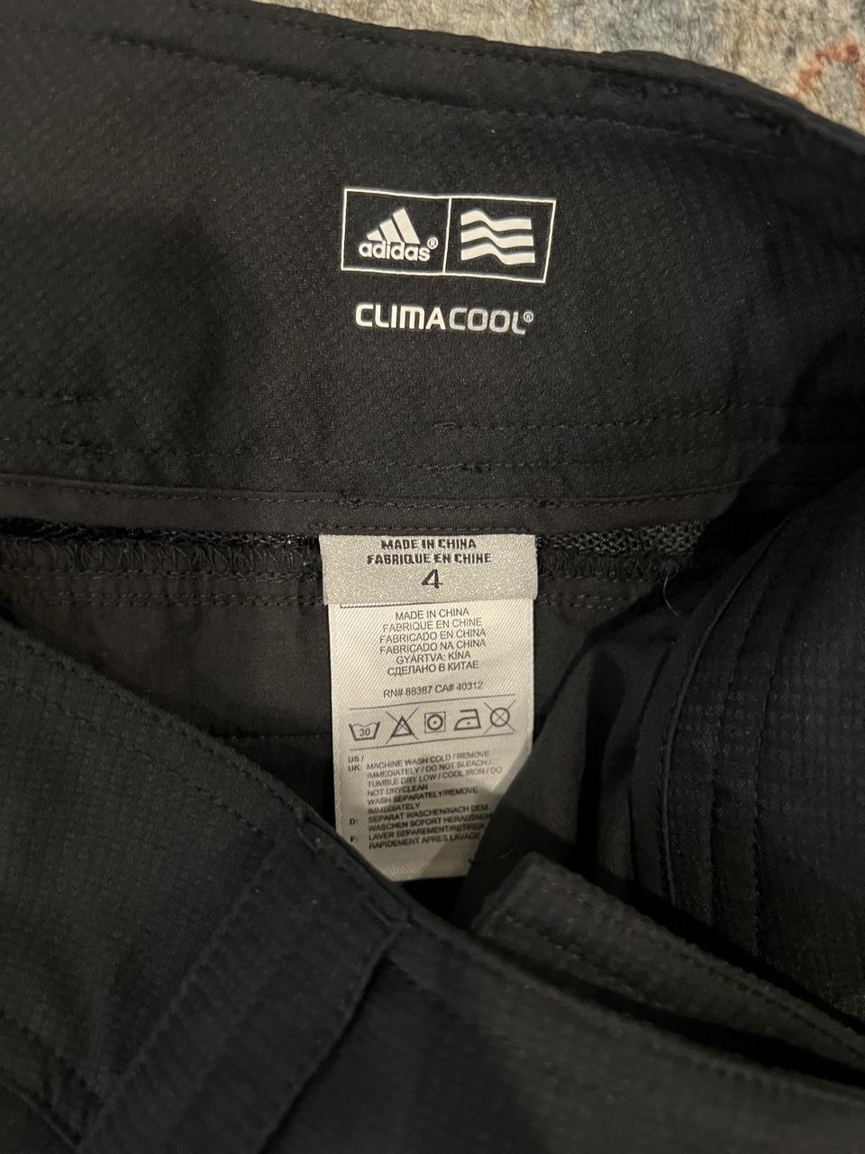 Adidas ClimaCool Black Cropped Golf Pants Y2K Capri
