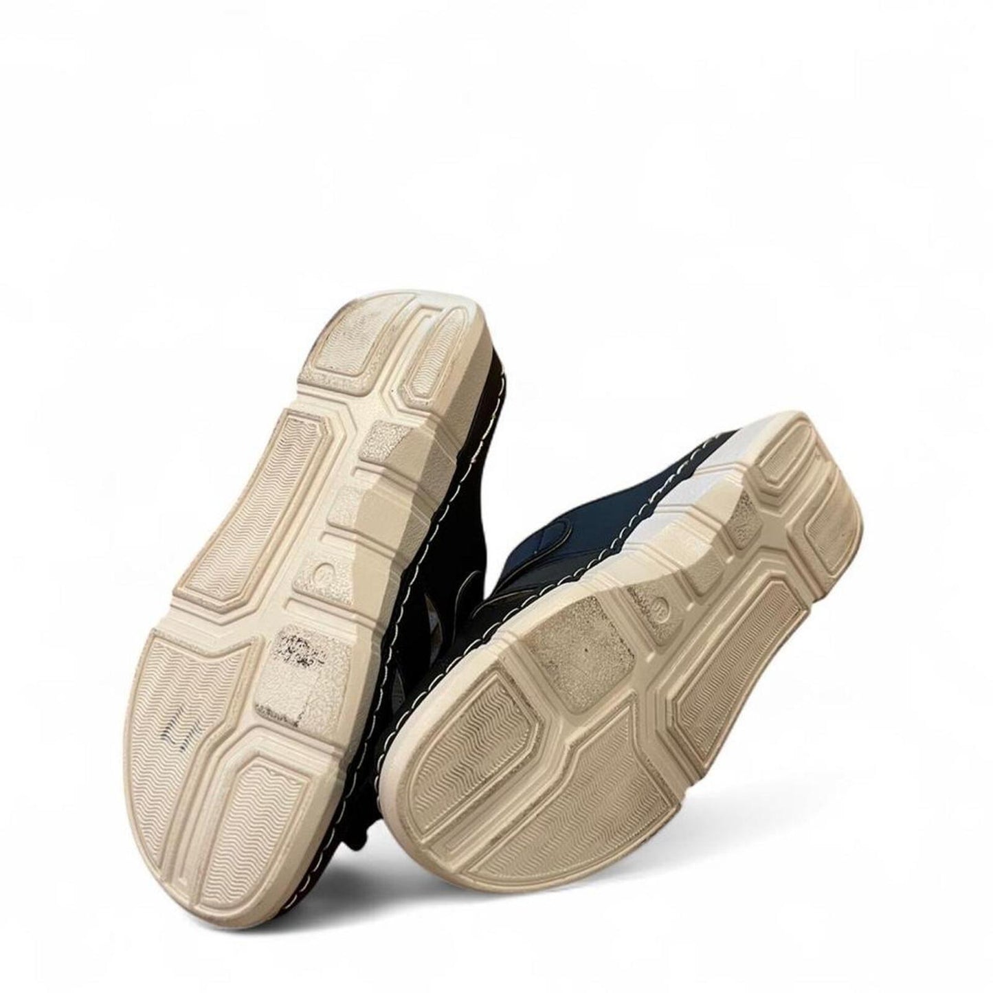 Black Fisherman Sandals Chunky Comfort Slides