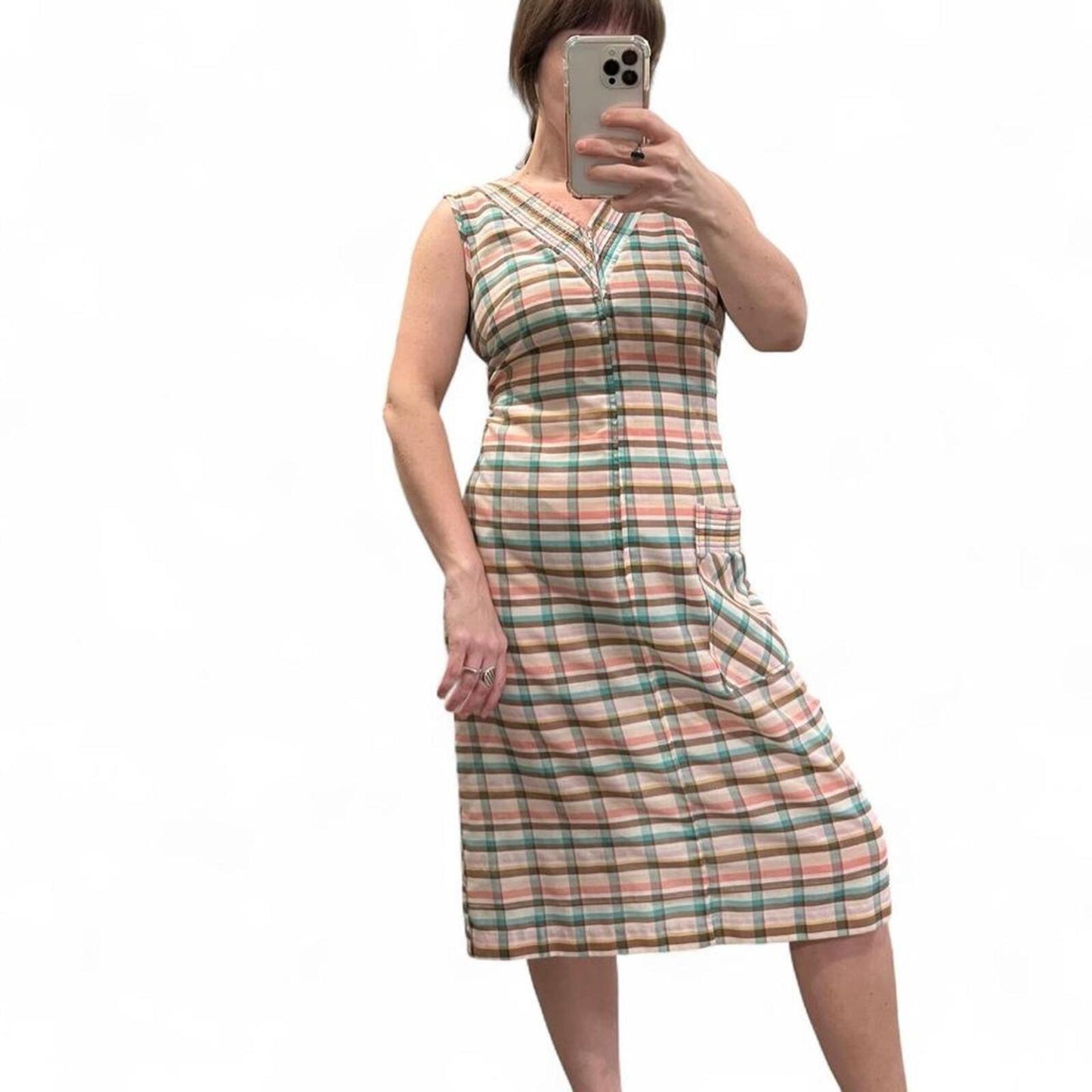 Vintage 90s Plaid Dress