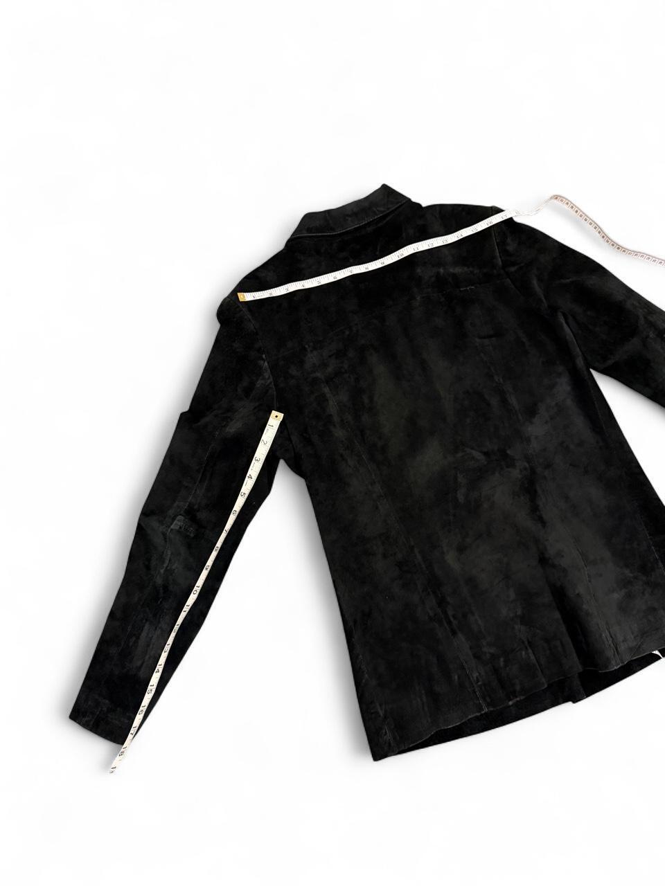 Vintage Black Suede Leather Jacket