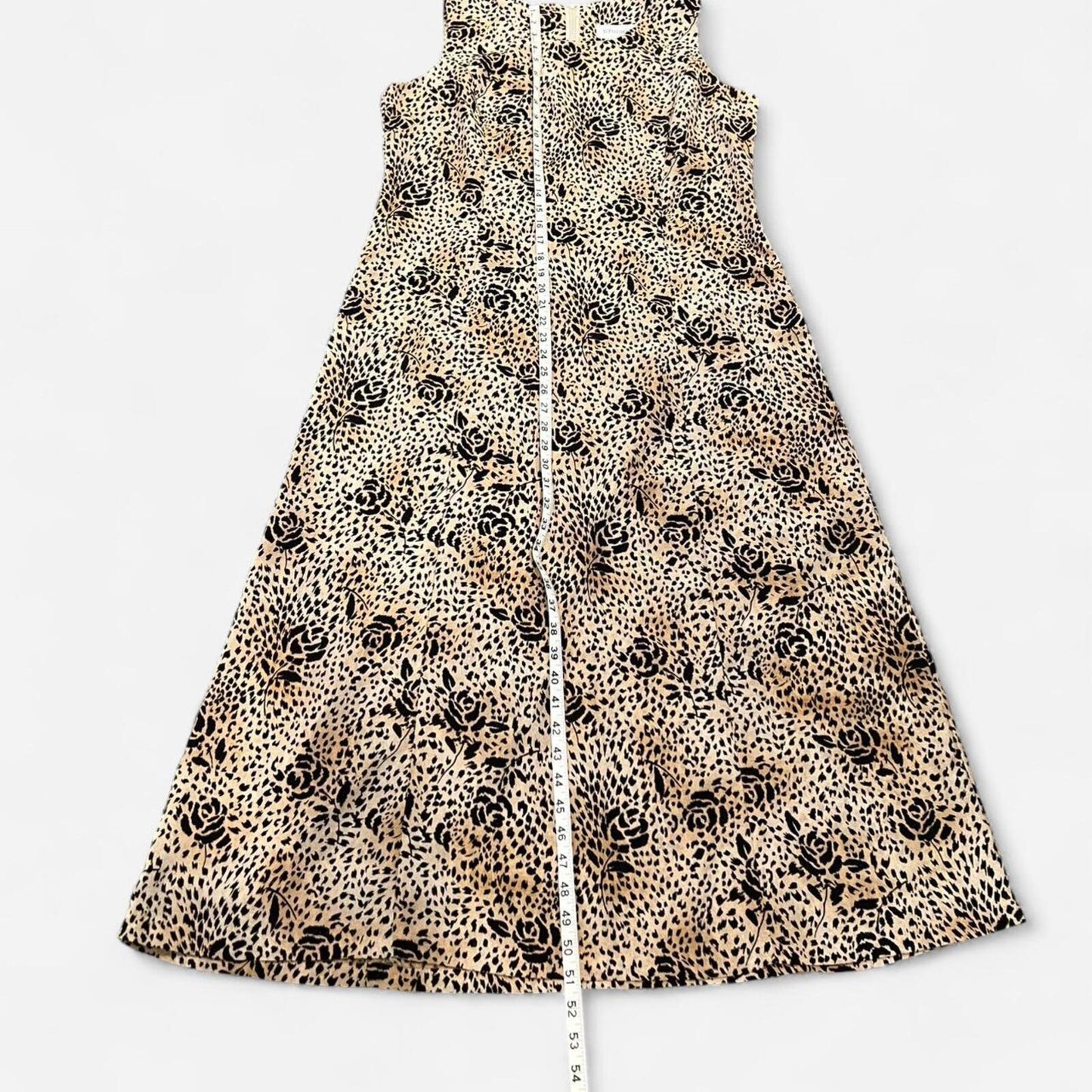 Y2K Leopard Floral Maxi Dress Plus Size 1
