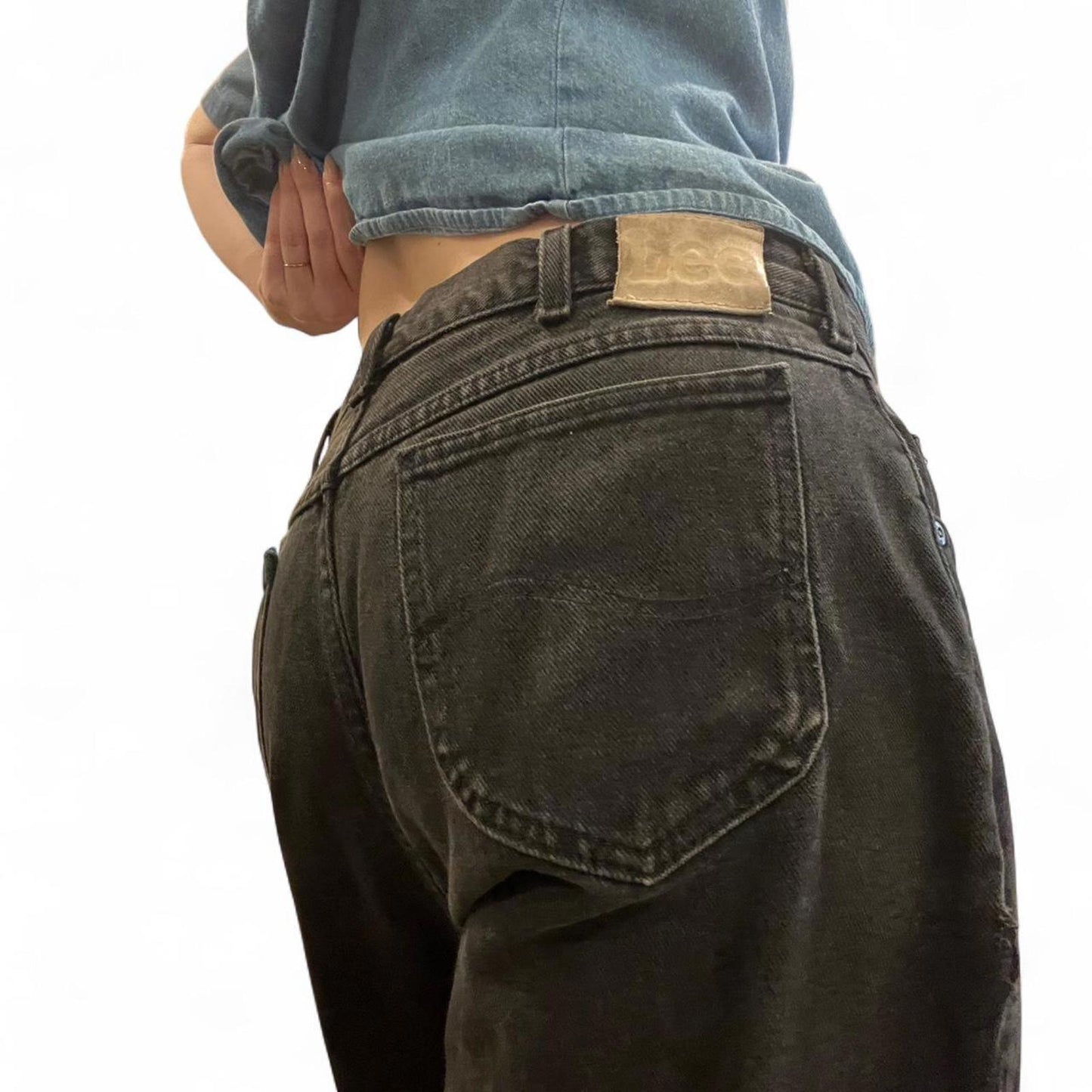 Vintage Lee Baggy Black Denim