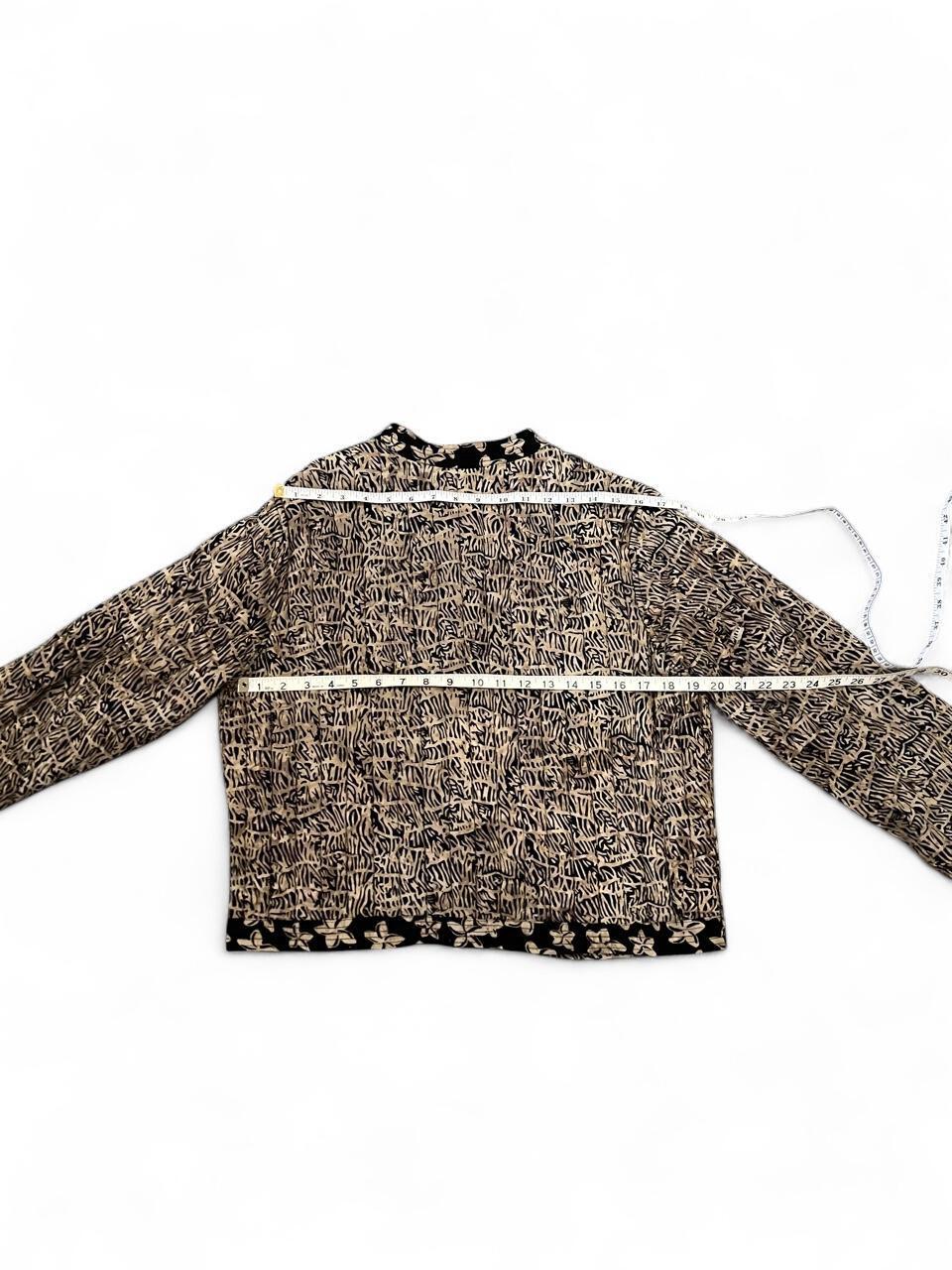 Vintage Reversible Quilted Jacket Floral Batik Lightweight