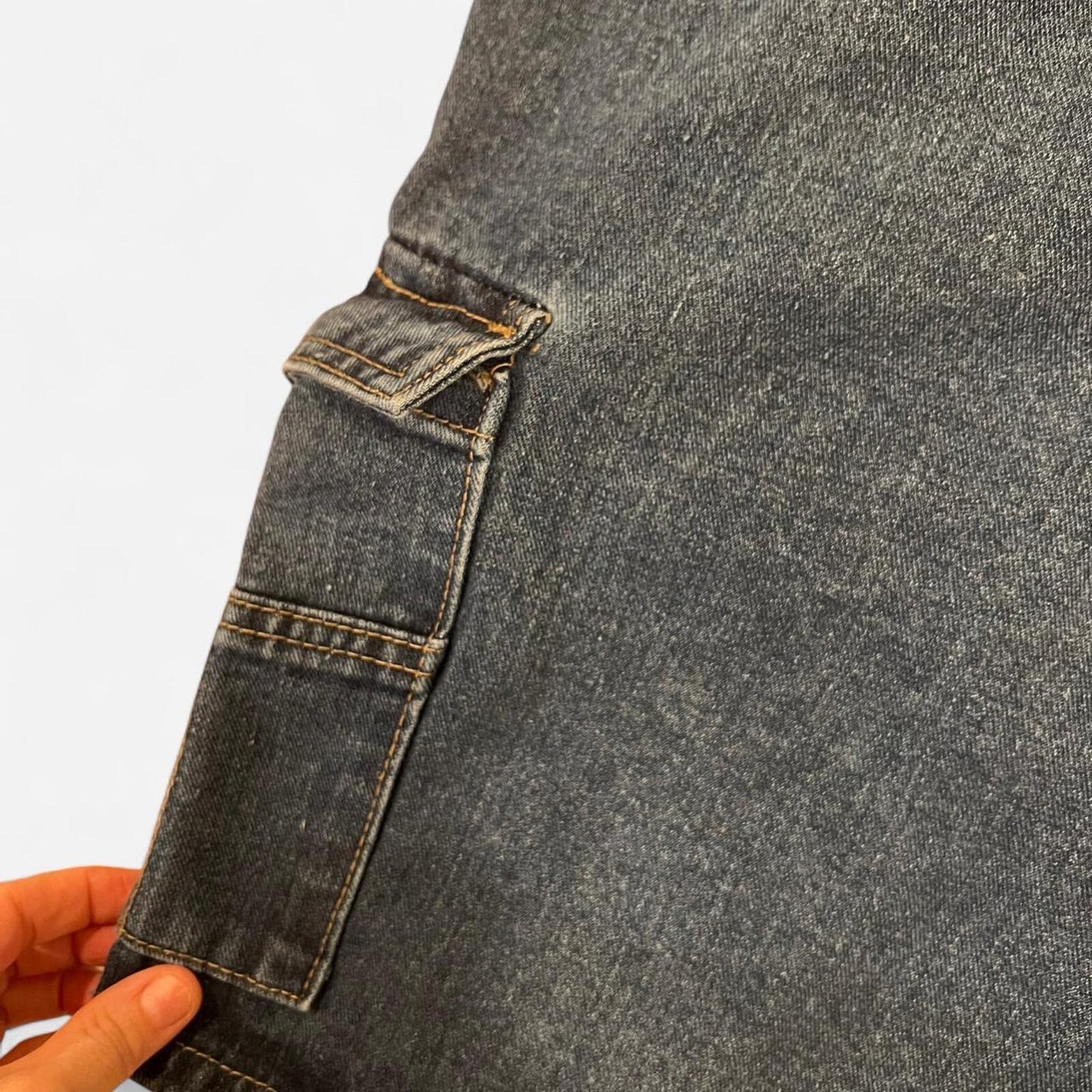 Y2K Denim Cargo Shorts Baggy Utility Fit