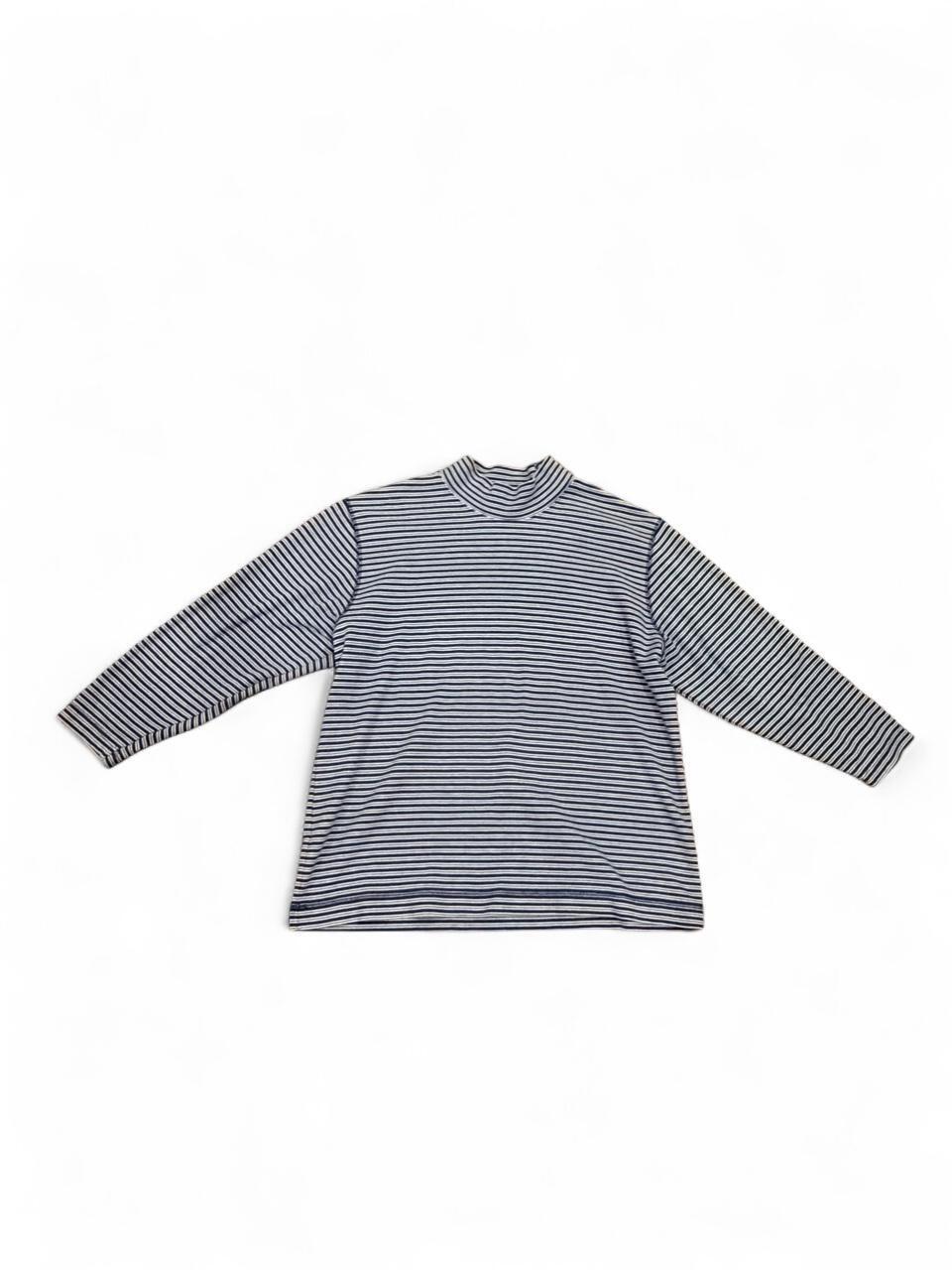 Vintage Janzen Striped Mock Neck Long Sleeve