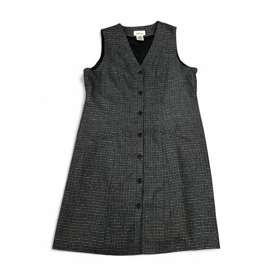 Vintage Houndstooth Jumper Dress