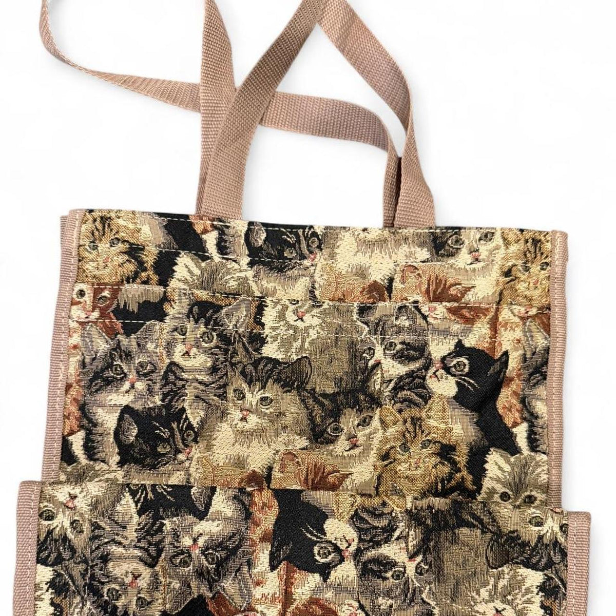 Vintage Cat Tapestry Shoulder Tote Bag
