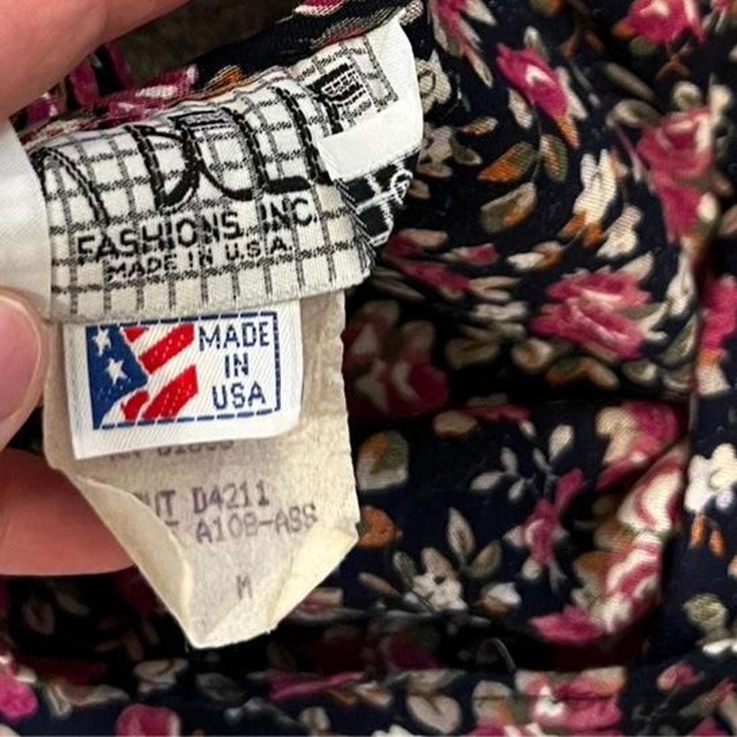 Vintage 90s Floral Babydoll Dress