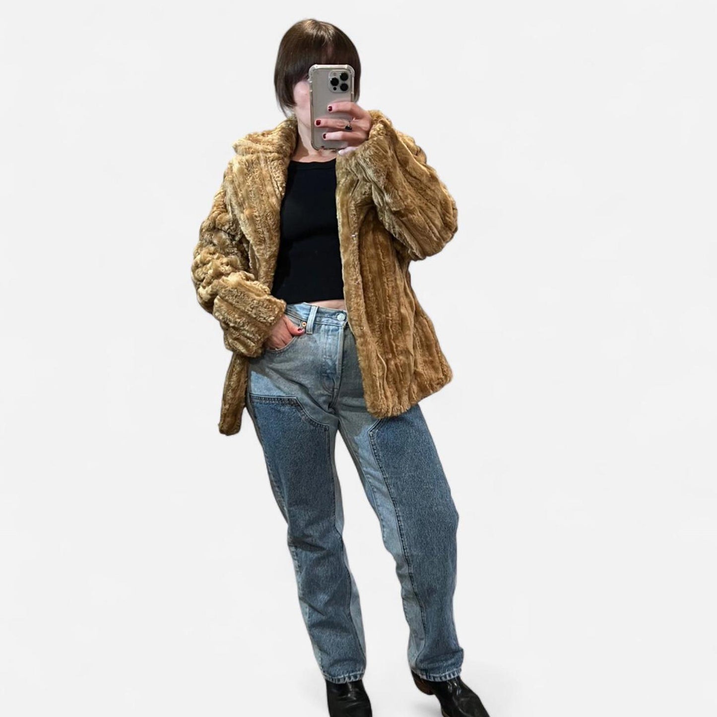 Vintage Y2K Faux Fur Jacket