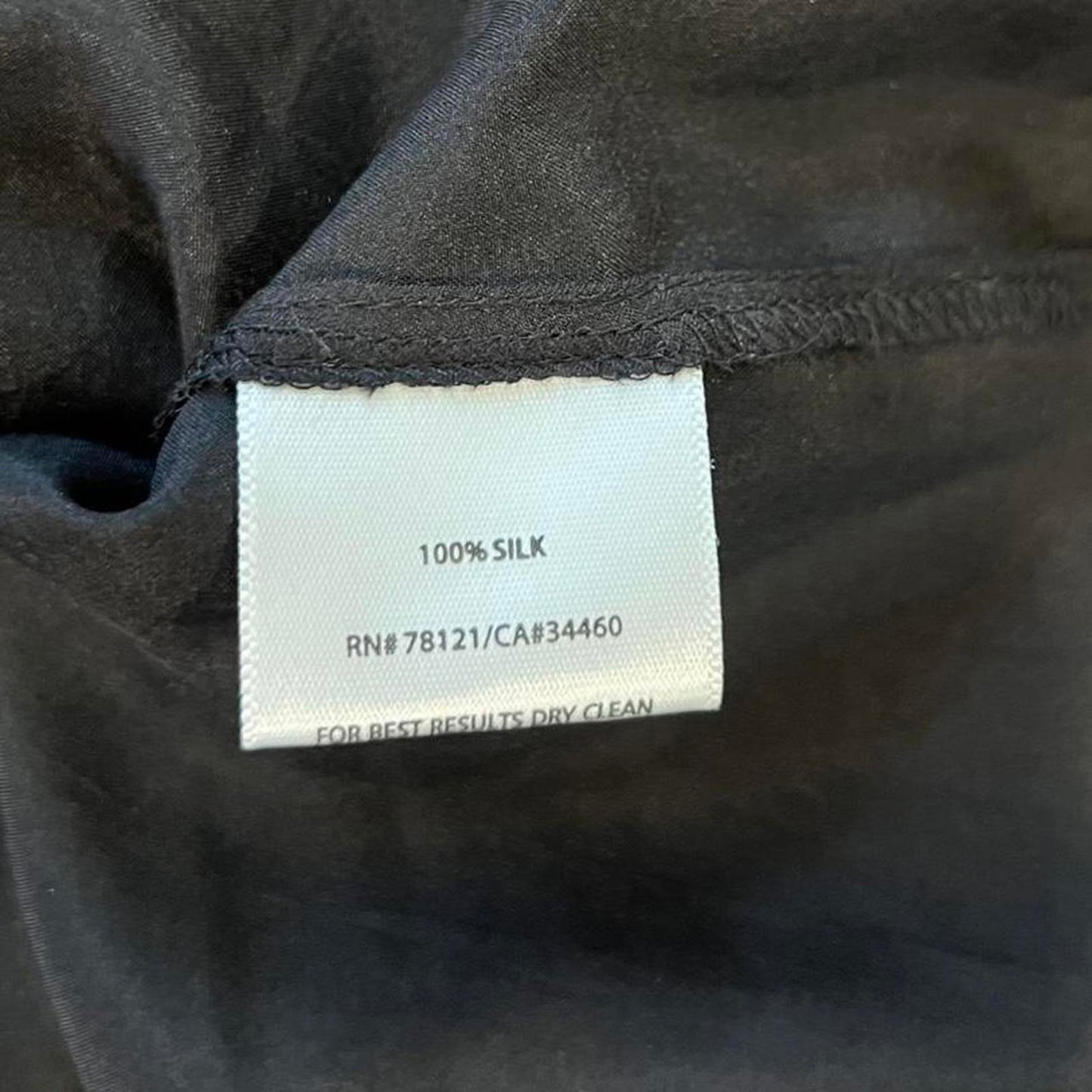 Vintage Black Silk Cami Top