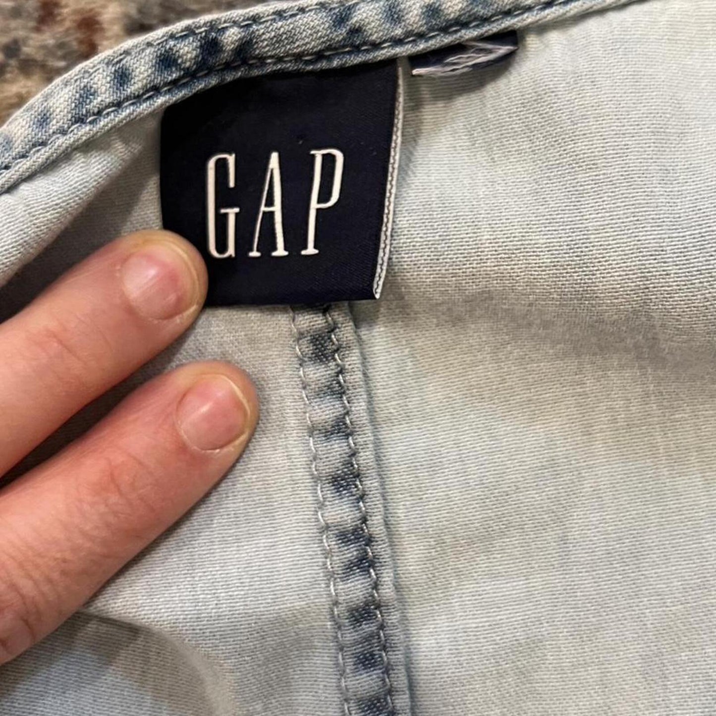 Vintage Y2K GAP Chambray Babydoll Dress