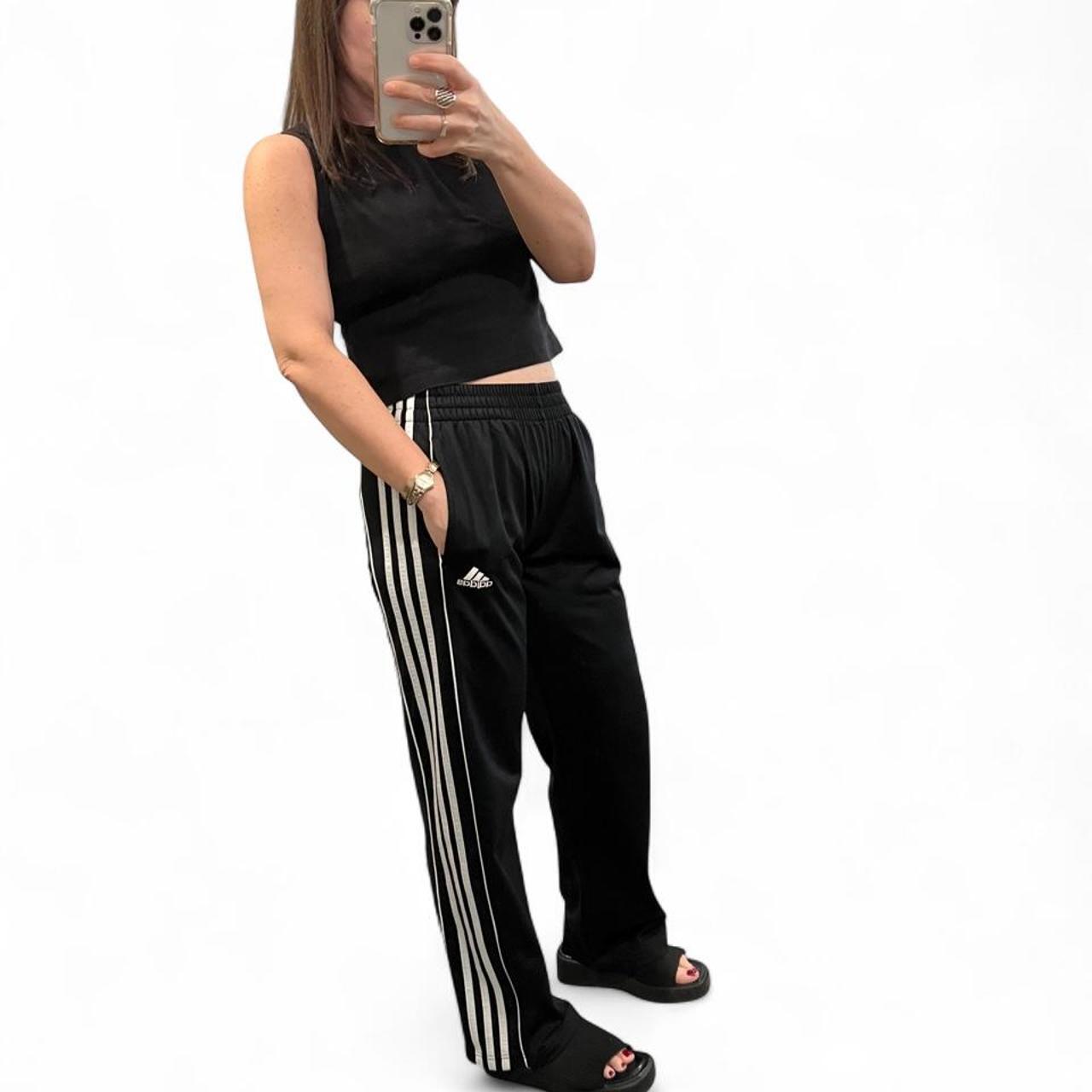Adidas Track Pants Y2K Black Stripe Women’s S