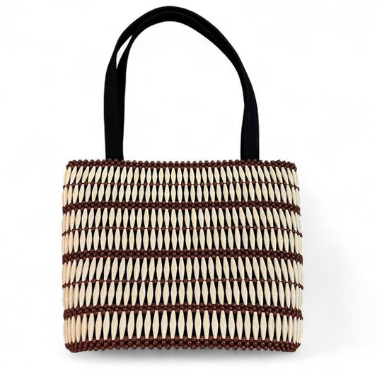 Vintage Beaded Tote Bag Y2K