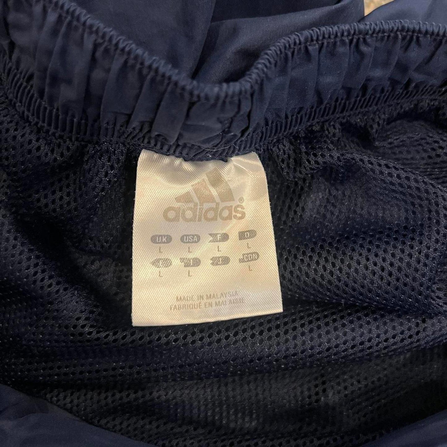 Y2K Adidas Navy 3-Stripe Track Pants
