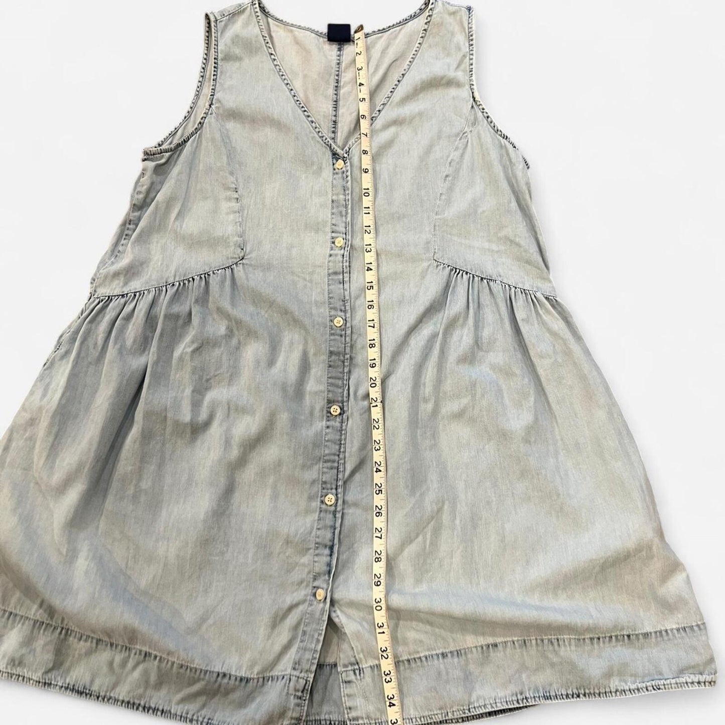 Vintage Y2K GAP Chambray Babydoll Dress