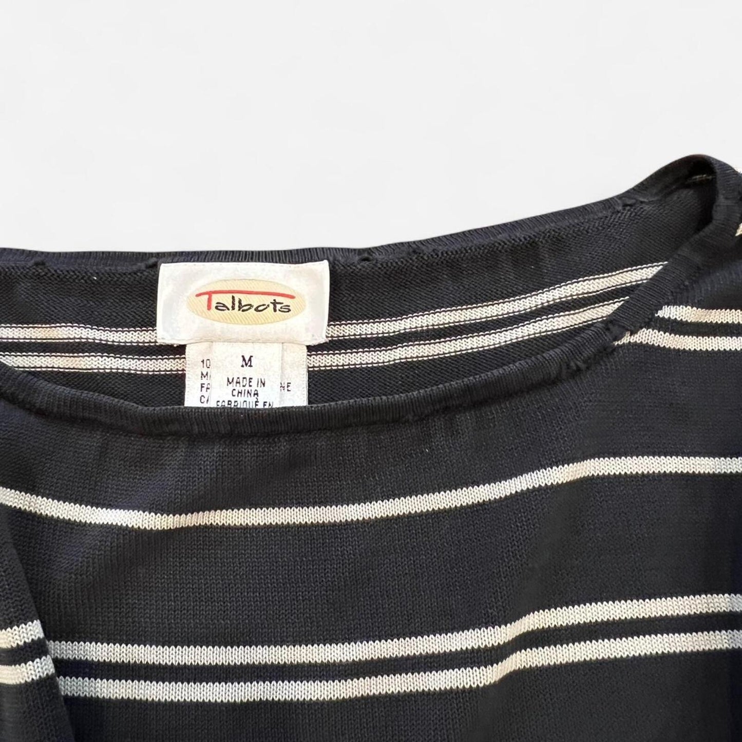 Vintage Silk Stripe Top 90s Minimalist