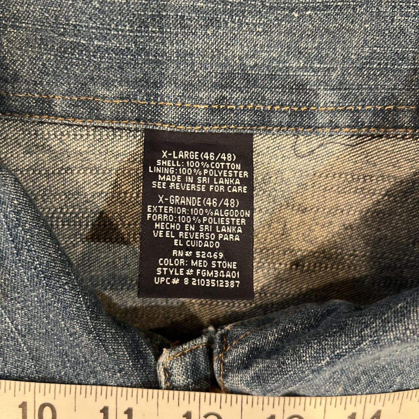 Vintage Y2K Oversized Denim Trucker Jacket XL Faded Wash