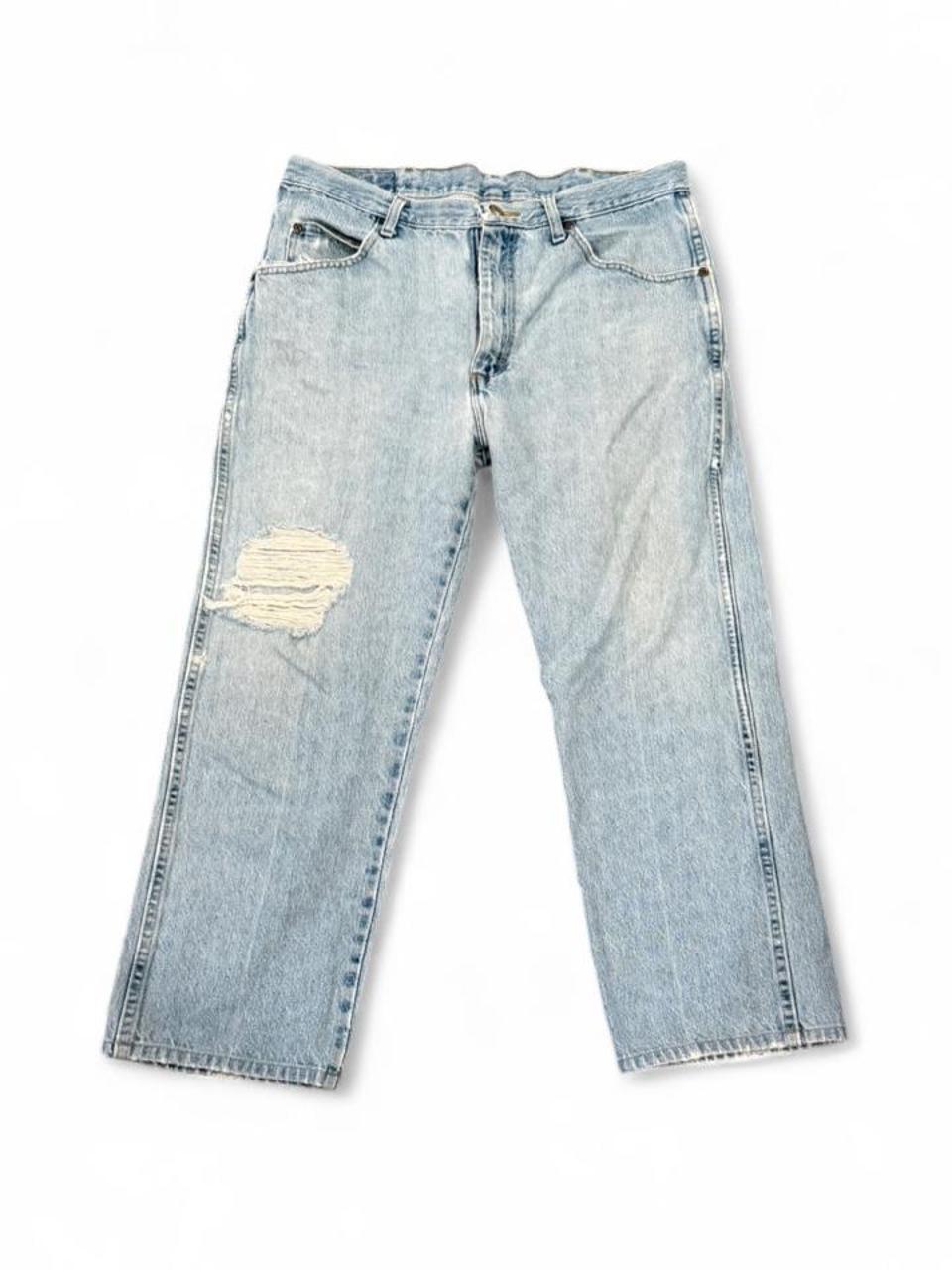Vintage Wrangler Light Wash Distressed Baggy Jeans