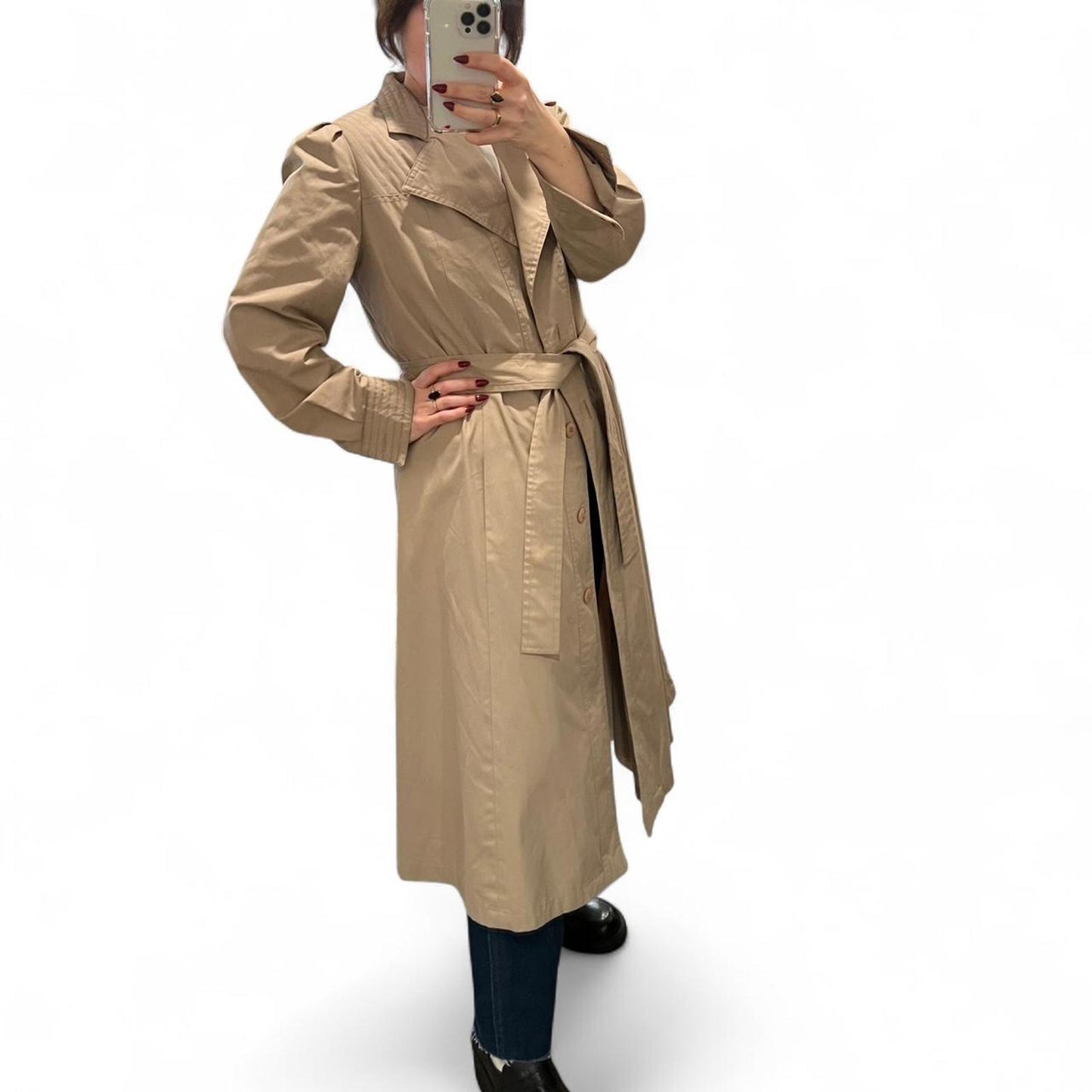 Vintage Tan Trench Coat