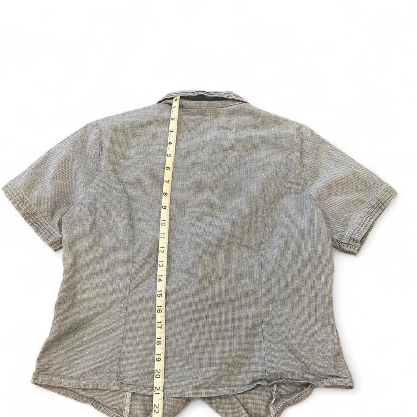Vintage 90’s Micro Check Chambray Button Up